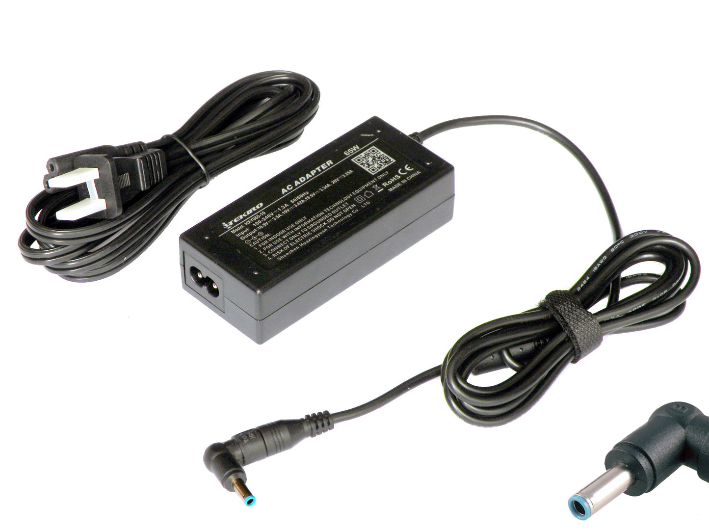 Picture of the adapter with its DC plug tip