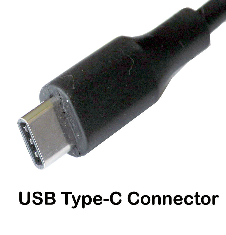 The adapter's USB Type-C DC connector